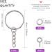 Swpeet 450Pcs Key Chain Rings Kit - 1.25mm Sliver Keychain Rings with Chain, Jump Rings, Screw Eye Pins - Jewelry Findings Making Supplies - Buy Online on GoSupps.com