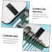 Set of 12 Green Glass Make-Up Eyeshadow Mixing Makeup Black Costume Blush Brush Concealer Brush Eyebrow Brush Eye Brush with Wooden Handle - Buy Online on GoSupps.com