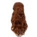 Coraline Long Brown Wig with Detachable Bun - Brunette Women Costume Pelucas for Halloween - Victorian Style - Long Loose Curly Hair (L) - Buy Online on GoSupps.com