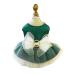 BT BEAR SMALLY DISCHING PUPS ROCK RETRO loop princess dress tutu rock wedding top dress for cats small dogs girls (green s) small green