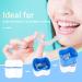 Supaway Dental Retainer Box - 2-Piece Prosthesis Container with Cleaning Brushes | Ideal for False Teeth Storage - Green & Blue - Buy Online on GoSupps.com