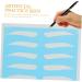 Housoutil 8 Pairs Eyebrow Makeup Tool Card Eyebrow Training Tool Eyebrow Practice Skin Material Unibrow - Buy Online on GoSupps.com