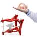 Magnetic articulator with full mouth made of metal adjustable functional articulator with medium value for dental laboratories dentists and learners