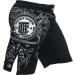 Hardcore Training Koi Men's Fight Shorts | Boxing MMA BJJ Grappling Fitness | No Gi Kickboxing | Black/White - Large - Buy Online on GoSupps.com