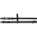 HORZE Slender Grippy Rubber-Intertwined Riding Web Reins | Black Horse | Hand Stops Included - Buy Online on GoSupps.com