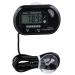 BestGle Aquarium Thermometer Digital LCD Water Thermometer High accuracy water temperature Electronic temperature measurement Hygrometer for aquarium fish and reptiles with suction cup and probe black