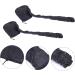 PLAFOPE 2pcs Dry Hair Cap Portable Hair Salon Heat Cap Adjustable Hooded Bonnet Heat Cap for Hair 190t Black - Buy Online on GoSupps.com