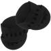 EXCEART 2 Pairs High Heels Forefoot Pad Foot Pads Metatarsal Sleeves Shoe Heel Pads Metatarsal Pads Women Invisible Forefoot Socks High Heel Comfort Pads Women s Socks Cushion Summer Miss Black
