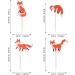 36 Pieces Fox Cupcake Toppers - Wild Animal Birthday Decorations & Muffin Decor for Baby Showers - Buy Online on GoSupps.com