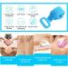 Inmorven 35.5 Silicone Back Scrubber Shower Brush for Men and Women - Long Lasting Exfoliating Body Brush (Blue) - Buy Online on GoSupps.com