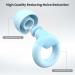 Buy Ear Plugs for Sleeping - 2 Pairs of Reusable Noise Reduction Earplugs (25dB-30dB) with 8 Tips | Soft Hearing Protection for Concerts Study & Work - Blue - Buy Online on GoSupps.com