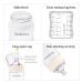 Yooforea Silicone Coated Glass Baby Bottle 0M+ with Slow Flow Nipple - Anti-Colic, Wide Neck Design - Shatter Protection, BPA BPS PVC Free - 3 Ounce Cream Bottle - Buy Online on GoSupps.com