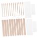 Baluue 400pi ces Kit de B tonnets de Cire Jetables avec Applicateur Bois pour pilation Visage et Corps Bandes D pilatoires Papiers