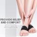 Copper Arch Support for Plantar Fasciitis & Flat Foot Pain Relief - Gel Pads for Fallen Arches - Size 7.9 to 9.5 Inches - Dark Grey - Buy Online on GoSupps.com