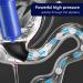 iFutniew Drain Clog Remover Blue Drain Clog Remover Plastic Drain Clog Remover with 4 Suction Cups High Pressure Exhaust Bathroom Kitchen Clogged Pipe Tub Cleaning Blue - Buy Online on GoSupps.com