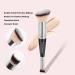 Buy Daubigny Dual-Ended Angled Foundation & Concealer Makeup Brush - Premium Luxe Hair for Perfect Blending | International Shipping - Buy Online on GoSupps.com