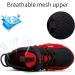 JMFCHI Kids' Knitted Mesh Sports Shoes - Lightweight Breathable Running Sneakers for Boys and Girls - Black/Red-8100 - Buy Online on GoSupps.com