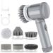 Handheld Electric Spins Scrubber - Electric Scrubber for Cleaning Bathrooms | Kitchen Cleaning Brush Tool Electric | Electric Cleaning Brush | for Kitchen Outdoor Cleaning Work Living Room Bedroom