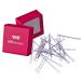 Hair -like loved bobby pins hair clips (30 pieces | white pink pink purple | 5cm) including box for storage (box color: pink)