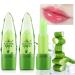 2 Pack Aloe Vera Lipstick LemonSac Long Lasting Nutritious Lip Balm Lips Moisturizer Magic Temperature Color Changing Lip Gloss (2Pcs)