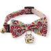 Necoichi Lucky Cat Charm Bow Tie Cat Collar in Red - Stylish and Lucky Charm for Your Feline Friend - Buy Online on GoSupps.com