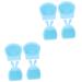 minkissy 8 Pcs Rabbit Ears Facial Brush Women Facial Brush Silicone Cleaning Brush Facial Exfoliating Brush Handheld Massagers Exfoliating Facial Brush Pore Brush Face Miss Silica Gel Light Bluex2pcs 7.5x7.5cmx2pcs