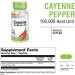Solaray Cayenne Pepper 450mg | 100,000 Heat Unit Capsules for Digestion, Circulation & Metabolism Support - Buy Online on GoSupps.com