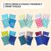 Thrive Reusable Ice Packs for Lunch Bags - 4 Pack Blue Geometric Prints - Lightweight & Long Lasting Gel Packs for Cooler and Lunch Box - Buy Online on GoSupps.com
