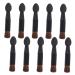 BIUDECO 10pcs Double Ended Eye Shadow Stick Eye Shadow Brush for Makeup Double Ended Makeup Brush Horse Hair