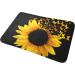 VANANI Sunflower Floral Butterflies Art Non-Slip Rugs Easy To Clean Suitable For Front Door Garage Door Back Door Bedroom And Kitchen.40x60cm White One Size - Buy Online on GoSupps.com