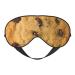 BREAUX Chocolate Cookie print Sleeping Eye Mask Double Sided Blackout Eye Mask Travelling Sleeping Mask