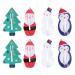 8pcs Christmas Hair Clips Santa Claus Snowman Tree Hair Clips Hair Accessories for Toddlers Girls Kids