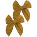 New 2025 2 Pcs Mini Fable Bow Hair Clips For Toddler New For Fashion Cotton Linen Hair Bows Barrettes Hairbow Accessories Hairgrips Jewelry Fashion Accessories Creative Gift - Buy Online on GoSupps.com