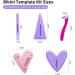 Bikini Razor Template  Pubic Hair Razor Template  Pubic Hair Razor  Privates Razor Tool Heart Right Triangle  Ladies Bikini Razor  Ladies Privates Razor  Beard Razor (Purple) 6 - Buy Online on GoSupps.com