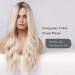 Oefei Long Wavy Blonde Wig for Women | Natural Heat-Resistant Synthetic Hair | 26 Inch Daily & Cosplay Wear - Buy Online on GoSupps.com