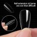 Rstyle 288-Piece Transparent Nail Tips - 10 Sizes for Gel Nails | Full Cover Almond & Ballerina Styles | Perfect for UV Gel Polish & Artificial Nails - Buy Online on GoSupps.com