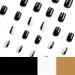 24Pcs French Tip - False Nails Square - Black White Gold Edge Patterns Press on Nails with Glue - Acrylic Full Cover Artificial Fake Nails for Women and Girls (Black Pink) - Buy Online on GoSupps.com