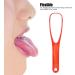 Portable Tongue Scratcher - Red Tongue Cleaning Brush & Coating Care Tool | International Shipping Available - Buy Online on GoSupps.com