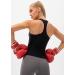 Ukaste Women's Studio Essential Racerback Tank Top - Black - Waist Length - Yoga Performance Workout Top - Buy Online on GoSupps.com