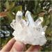 Natural Crystal Rough Stone Crafts Natural White Angel Aura Crystal Cluster Electroplating Titanium Coating Quartz Cluster Stone - Buy Online on GoSupps.com