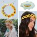 Joyci Sunflower Hair Accessories Set - 8 Pieces Boho Headbands, Hairpins & Wreath for Wedding & Hippie Party (Headband Set B) - Buy Online on GoSupps.com