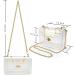 MOETYANG Clear Crossbody Clutch Purse for Women | See Through Handbag with Gold Accents - Buy Online on GoSupps.com