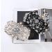 JU+ Beaded Crystal Clutch Evening Bags for Women Formal Bridal Wedding Clutches Purses Prom Cocktail Party Handbags (Black) - Buy Online on GoSupps.com