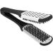 Hair Straightener Brush Anti Static Dual Brush Comb Professional V Shaped Clamp Styling Comb Hair Straightening Comb Hairdressing Tool for Home Travel - Buy Online on GoSupps.com