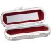 XhuangTech Bling Lipstick Holder Case with Mirror - Rhinestone Crystal Makeup Organizer for Ladies (Silver) | Portable Lipstick Case - Buy Online on GoSupps.com