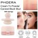 PHOERA Cream To Powder Canned Blush Mud Lightweight Longwear Cheek Blush with Puff & Mirror Matte & Shimmer Finish 6 Buildable Shades for Natural Radiant Glow 04 Saucy One Size - Buy Online on GoSupps.com