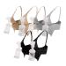 iLoveSIA 3PACK Nursing & Pumping Bra All in One Hands Free Pumping Bra Black+Gray+Beige Size 2XL XX-Large Black/Beige/Grey