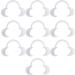 10 Pack C-Shape Dental Cheek Retractor Dental Mouth Opener Lip Retractor for Teeth Whitening Mouth Guard - Clear Size M