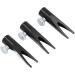 Eyebrow Sharpener Tool Portable Metal U-Shaped Slot Eyebrow Sharpener Aluminum Alloy for Home (Black) - Buy Online on GoSupps.com