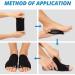 Gel Padded Arch Support Brace for Flat Feet - 2 Pairs - Plantar Fasciitis Compression Sleeves for Women & Men - Foot Pain Relief for Planter Fasciitis & Arch Pain - Black - Buy Online on GoSupps.com